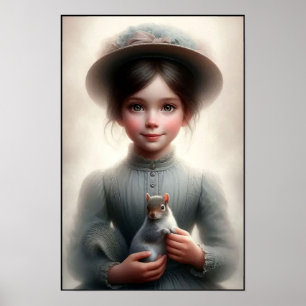 Zeitlose Eleganz der viktorianischen Ära Wand Poster