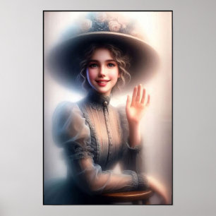 Zeitlose Eleganz der viktorianischen Ära Wand Poster