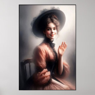 Zeitlose Eleganz der viktorianischen Ära Wand Poster