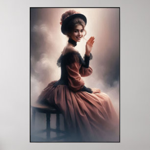 Zeitlose Eleganz der viktorianischen Ära Wand Poster