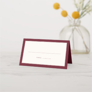 Zeitlose Eleganz Hochzeit Platzkarte