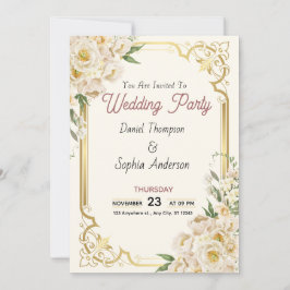 Zeitlose Eleganz Hochzeitseinladung Einladung