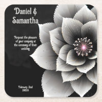 Zeitlose Eleganz: Schwarz & Silber Blossom Hochzei