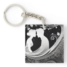 Zeitlose Embrace White & Black Silhouette Kiss