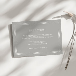 Zeitlose Empfang-Karte   Griechenland Einladung