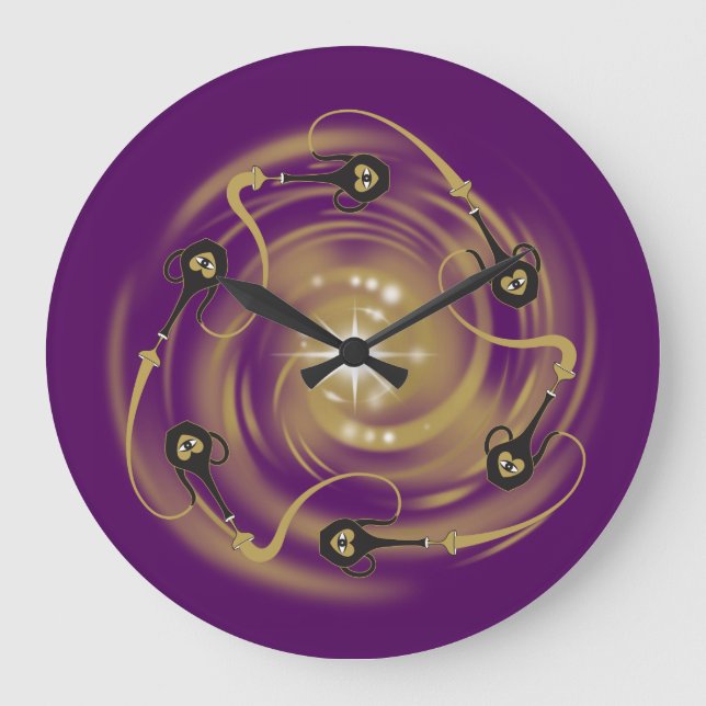 Zeitlose Ewigkeits-Uhr! Große Wanduhr (Vorderseite)