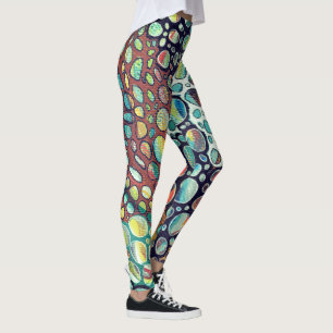 Zeitlose farbenfrohe Kieselsteine Original-Kunstwe Leggings