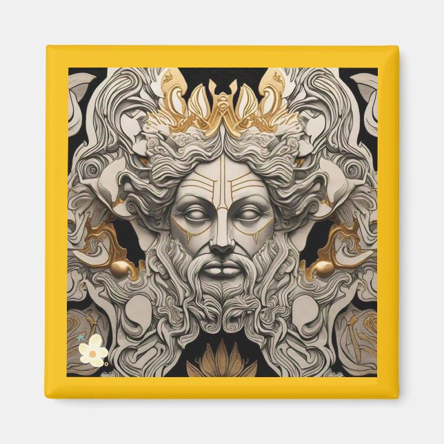 "Zeitlose Folklore-Kunst" Magnet (Vorne)