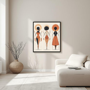 Zeitlose Form – Minimalistische feminine Kunst Poster