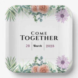 Zeitlose Freundschaft Pappteller