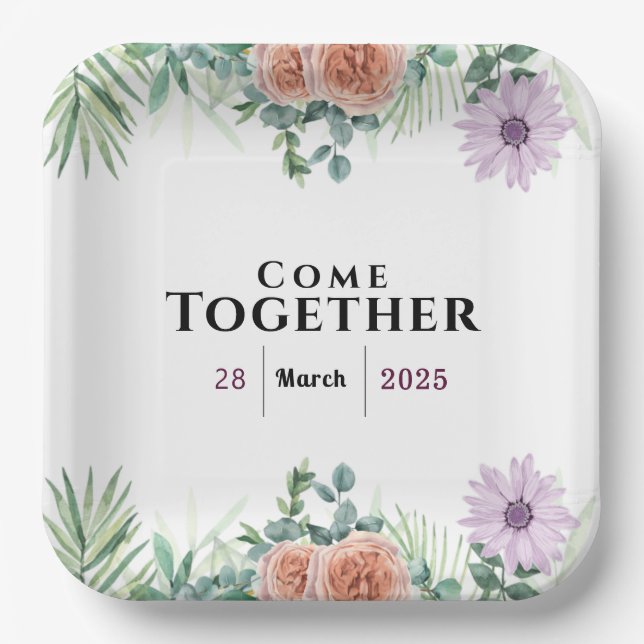 Zeitlose Freundschaft Pappteller (Vorderseite)