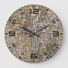 Zeitlose Harmonie: Piet Mondrian Wall Clock Große Wanduhr