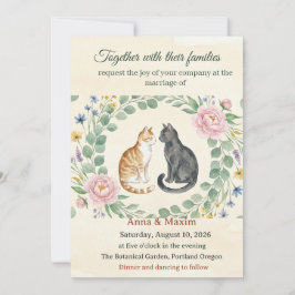 Zeitlose Hochzeit – Anna & Maxim Einladung