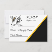 Zeitlose Hochzeitskarten der Luxus-Biene