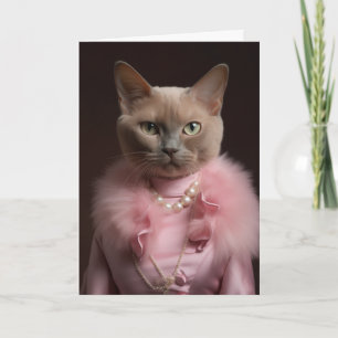 Zeitlose Katzen-Geburtstagskarte Karte