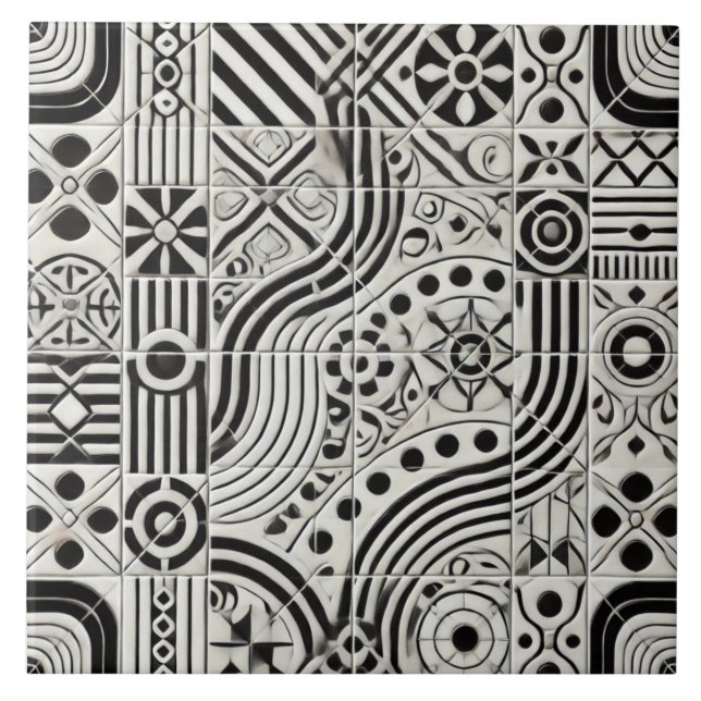 Zeitlose Keramik Fliese (Vorderseite)
