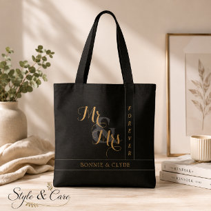 Zeitlose Liebe: Mr. & Mrs. Forever Decorative Tasche