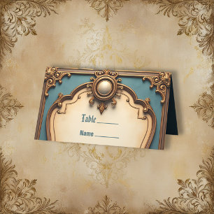 Zeitlose Liebe, surreale Eleganz im Steampunkstil Platzkarte