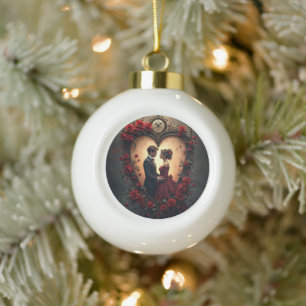 Zeitlose Liebe – Victorian Gothic Hochzeitskollekt Keramik Kugel-Ornament