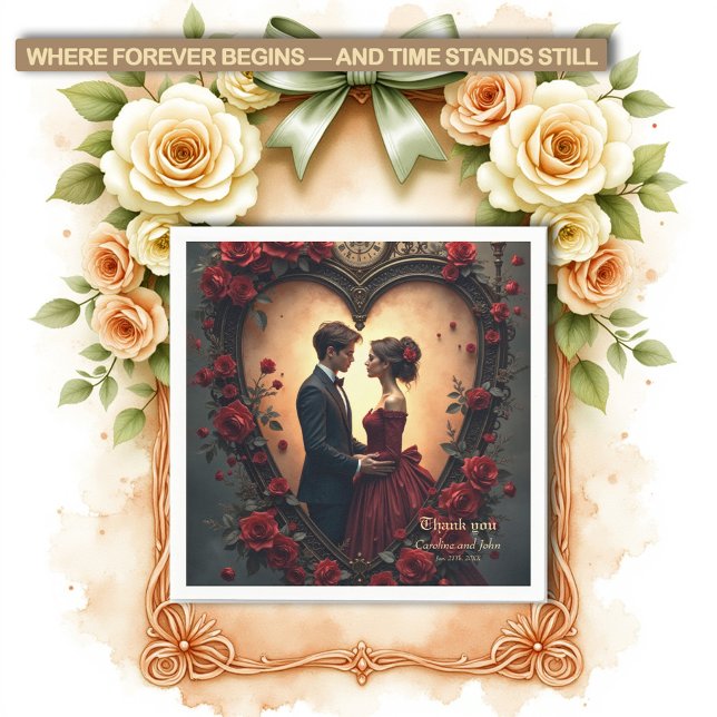 Zeitlose Liebe – Victorian Gothic Hochzeitskollekt Serviette (Von Creator hochgeladen)