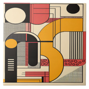 Zeitlose Linien Minimalistische Kunst Modernistisc Fliese