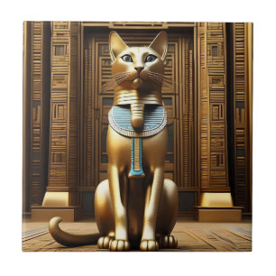 Zeitlose Majestät: Die goldene ägyptische Pharao-K Fliese