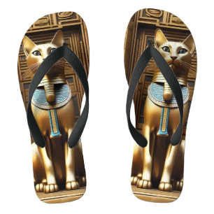 Zeitlose Majestät: Die goldene ägyptische Pharao-K Flip Flops