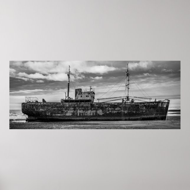 Zeitlose maritime Echos Poster (Vorne)