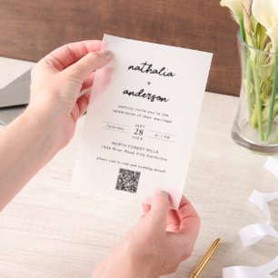 Zeitlose Minimalistische Schwarz-weiße Hochzeit