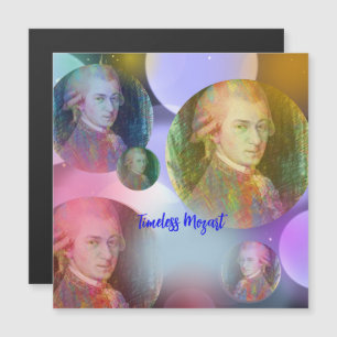 Zeitlose Mozart-Musik Magnetkarte