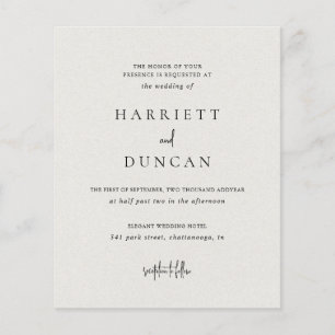 Zeitlose, neutrale Beige Budget-Hochzeit