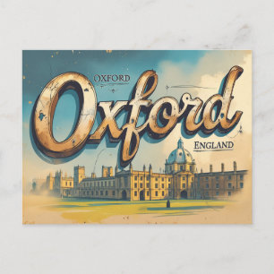 Zeitlose Oxford-Ansichten Postkarte