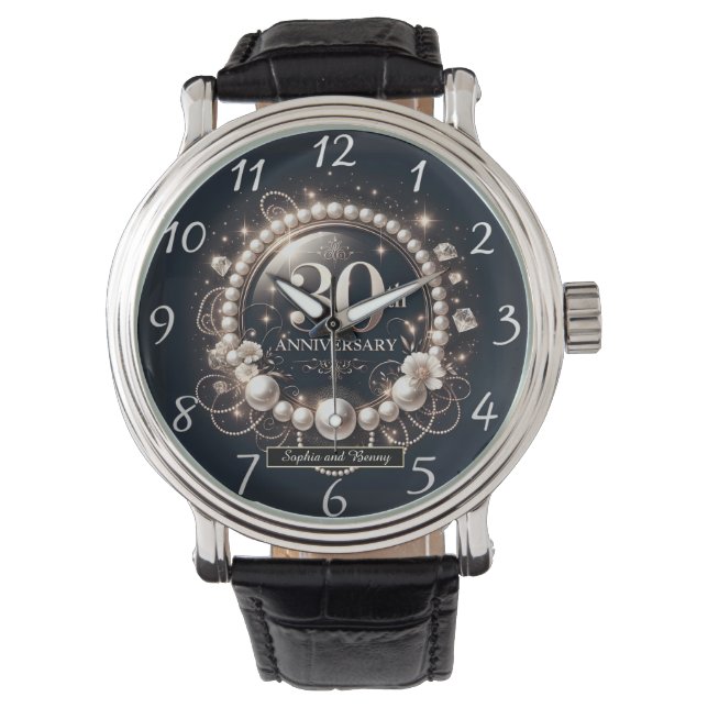Zeitlose Perle: 30 Jahre Armbanduhr (Vorderseite)