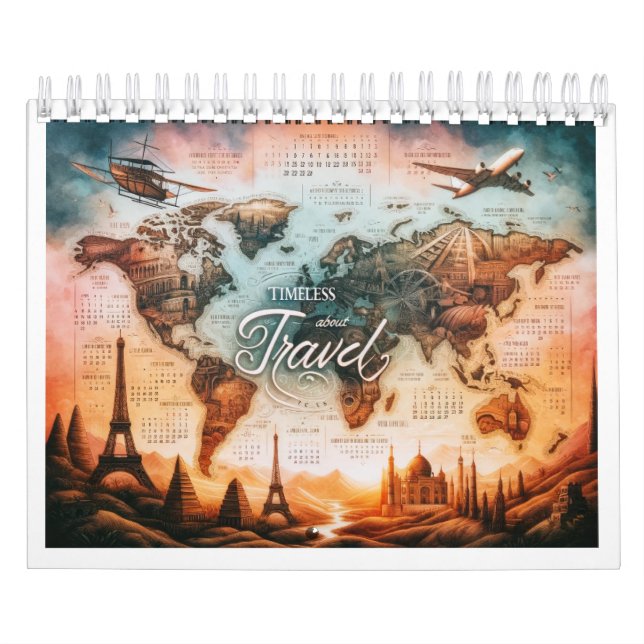 Zeitlose Reiseangebote von berühmten Personen (Bil Kalender (Titelbild)
