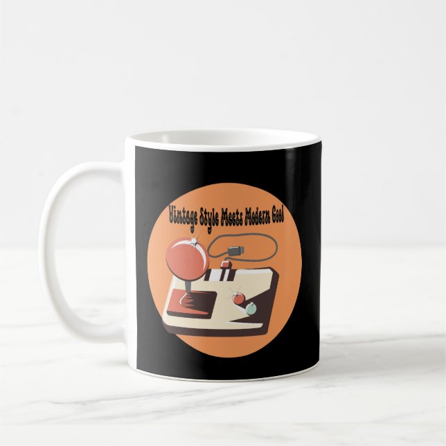 Zeitlose Retro Vibes Kaffeetasse (Links)