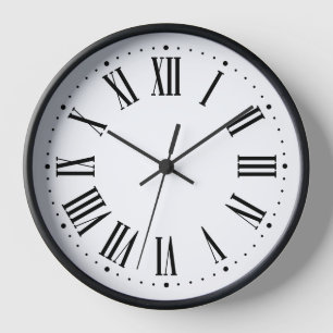 Zeitlose römische Wall-Uhr ⏳ elegante Schwarz Uhr