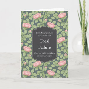 Zeitlose Rose Creative Personalisiert Slate Blue Karte
