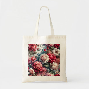 Zeitlose Rose Floraler Charme Tragetasche