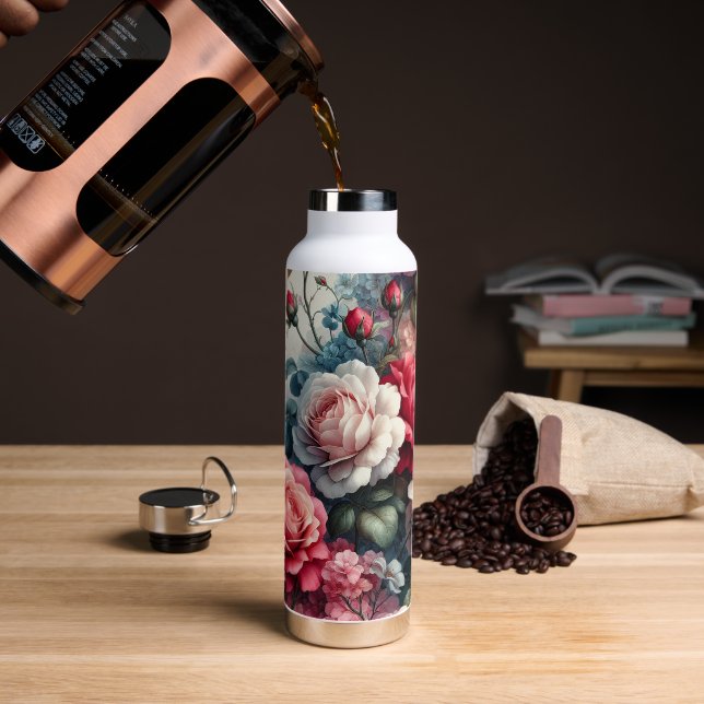Zeitlose Rose Trinkflasche (Kaffee)