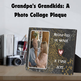 Zeitlose Schätze: Personalisiert Opa & Foto Fotoplatte