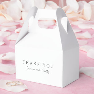 Zeitlose Schwarz-Weiß-Hochzeit Geschenkschachtel