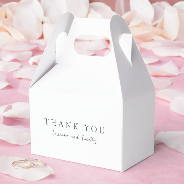 Zeitlose Schwarz-Weiß-Hochzeit Geschenkschachtel (Hochzeit)