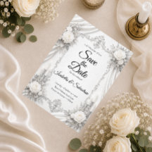 Zeitlose Silber-Elfenbein-Eleganz Hochzeit