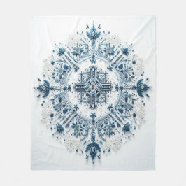 Zeitlose Stickerei #1 Fleecedecke