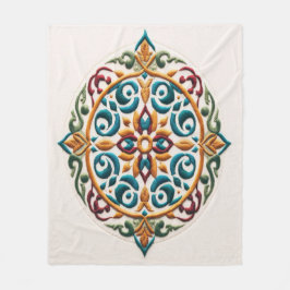 Zeitlose Stickerei #7 Fleecedecke