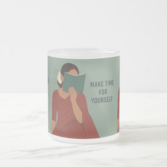 Zeitlose Tamil Elegance Mattglastasse (Mittel)