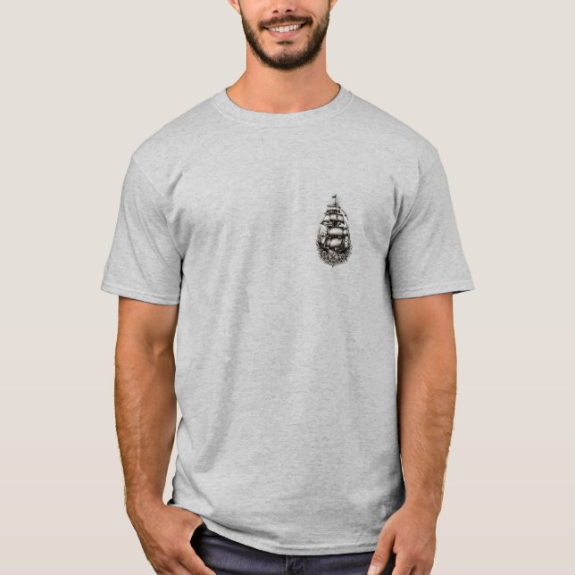 "Zeitlose tattoo-Inspirierte T - Shirt" T-Shirt (Vorderseite)