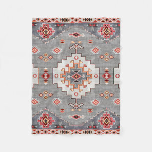 Zeitlose Themen: Heritage Boho Marokkanische Geome Fleecedecke