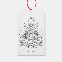Zeitlose Tree Kraft Gift Tags - Rustikale Eleganz Geschenkanhänger
