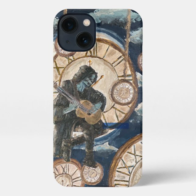 Zeitlose Zeichenfolgen iPhone Hülle (Rückseite)